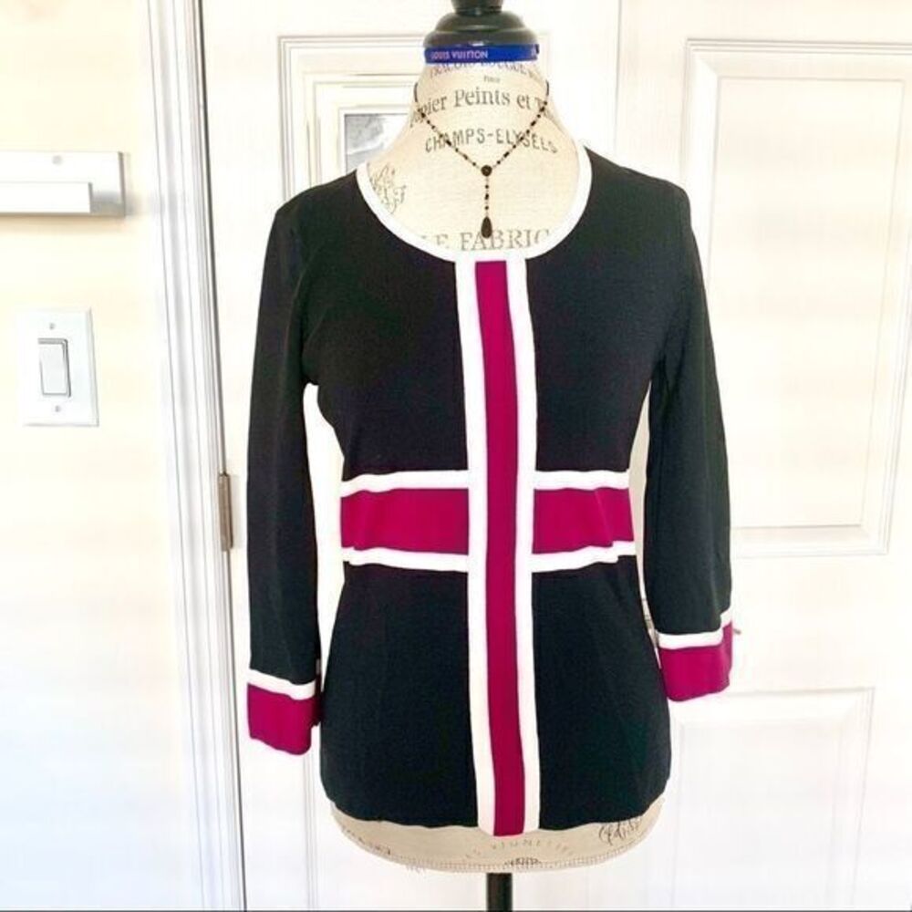 Cable & Gauge ladies black Sweater Size Medium